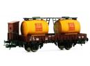 JOUEF 6049 HO - Bi-foudres sur ridelles basses � essieux ep III SNCF