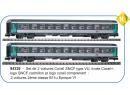 PIKO 94329 N - Set de 2 voitures Corail + type VU avec logo Carmillon Ep VI SNCF