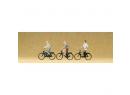 PREISER 79089 HO - 3 jeunes cyclistes (� v�lo)