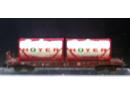 TRIX 15257 01 N - Porte containers citernes (2) HOYER ep V
