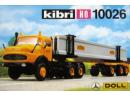KIBRI 10026 HO - Tracteur MB avec fourche pivotante sur remorque