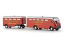 BREKINA 57213 HO - Mercedes Benz LP 322 transport d'animaux avec remorque cirque KRONE ep III