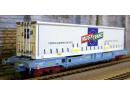 LS MODELS 30142 HO - Wagon KM porte container 40' MUGA TRANS ep IV/V SNCF
