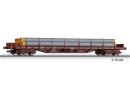 TILLIG 15582 TT - Wagon plat � ranchers Bauart Rgs avec chargement de tubes ep IV MAV