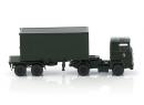 WIKING 696 24 42 HO - tracteur FORD Transcontinental avec semi remorque porte containers