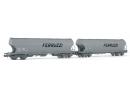 RIVAROSSI 6100 HO - Set de 2 tr�mies c�r�ali�res 'FERRUZZI' ep V FS