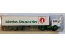 WIKING 543 HO - Tracteur Mercedes  1626 avec semi remorque frigorifique 'SUDMILCH'