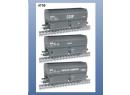MAKETTE 4795 HO - Set de 3 wagons coke CHATILLON,USINORCGIP ep IV SNCF