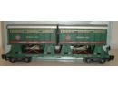 46501 G - ''Piggyback flat car'' avec 2 remorques REA
