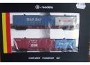 B-MODELS 45115 HO - Set de 2 wagons Sgns avec containers (Wan Hai,Yang Ming,Zim,Hanjin) ep V ERS