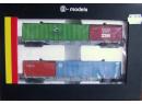 B-Models 45116 HO - Set de 2 wagons Sgns avec containers (Consent,Leas,Zim;MOL,Interpool) ep V SBB