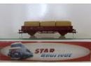 ROCO 66670 HO - Wagon plat rideleles basses ep IV SNCF avec chargement