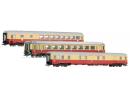 ROCO 64072 HO - Set de 3 voitures TEE 'Lemano' ep IV FS