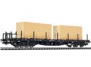 LILIPUT 235753 HO - Wagon plat � bogies avec chargement de caisses ep IV DB
