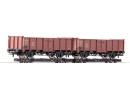 ROCO 34608 HOe - Set de 2 wagons porteur + tombreaux ep IV DR