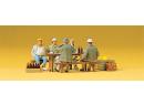 PREISER 10338 HO - Ouvriers du b�timent (ma�ons) en pause