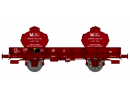 REE MODELES WB 132 HO - Wagon PLAT OCEM 29 Ep.IV SNCF avec conteneurs huiles usag�es (WB132)