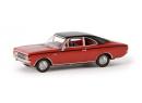 BREKINA 20653 HO - OPEL REKORD C coup� rouge toit noir