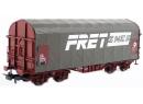 PIKO 96065 HO -  Wagon plat � bogies type Rilmms � b�chage m�canique gris FRET ep V SNCF