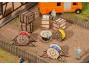 FALLER 180617 HO - Caisses de transport et enrouleurs de c�ble