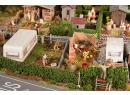 FALLER 180495 HO - 2 jardins d'ouvrier avec caravane