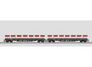 Marklin 47029 HO - Set de 2 wagons plats ridelles basses  AAE Cargo ep VI CFF
