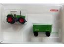 WIKING 096001 N - Tracteur Fendt Favorit avec remorque agricole
