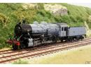 FULGUREX 2236/4 HO - Locomotive type 140 ep II Cie P.O. 7214 gris avec filets bleu/noir