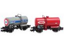 REE Modeles NW 004 N - Set de 2 wagons citernes soud�s OCEM 29 'ADAMS / J.PUJAS' ep III SNCF