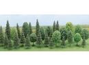BUSCH 6489 HO - Assortiment de 30 arbres 60 - 135 mm
