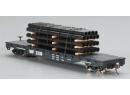 BACHMANN 18933 HO - Wagon plat avec chargement de tuyaux Western Pacfic