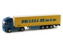 HERPA 65689 TT - Mercedes-Benz Actros LH curtain canvas semitrailer ''Willi Betz''