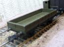 JEP 6669 HO - Wagon plat essieux ridelles  basses + gu�rite ep III SNCF