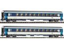 PIKO 94332 N - Set de 2 voitures Corail couchettes 1/2�cl ep VI SNCF