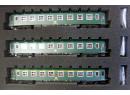 LS MODELS 42112 HO - Set de 3 voitures l2 vert Schieren ep IV SNCB