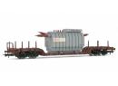 RIVAROSSI 6176 HO - Surbaiss� charg� avec transformateur  'ENEL' ep V FS