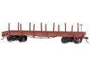 BACHMANN Spectrum 27399 On30 - Wagon bogies plat avec ranchers sans marquage