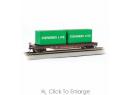 BACHMANN 18916 HO - Wagon plat 'Seaboard' avec conteneurs