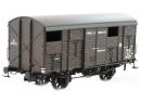 REE MODELES WB 300 HO - WB300  Wagon couvert 20T livre brun avec toit noir ep II PLM