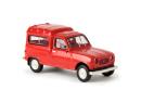 BREKINA 14706 HO - (SAI 2410) - RENAULT R4 fourgonnette 1961 vitre rouge