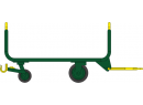 REE Modeles HO.XB 014 - Set de3 chariots de Poste en tubes mtal ep IV/V vert,jaune, brun