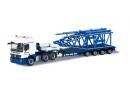 HERPA 303422 HO - MB Actros avec remorque surbaisse charge lment grue Wasel
