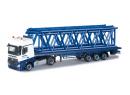 HERPA 303439 HO -  MB Actros avec remorque charge lment grue Wasel