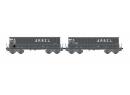 LS Models 31115 - H0 Lot de 2 wagons minraliers DMH + DMH, ARBELep IV  SNCF