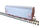 PIKO 95579 HO - Wagon plat  bogies avec bchage mcanique