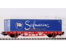 Wagon porte container SAFMARINE de la DBAG