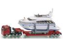 SIKU rf 1849 HO - Semi remorque surbaisse charge d'un yacht