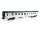 JOUEF 4041 HO Voiture DEV inox toit noir 2me classe ep IV SNCF