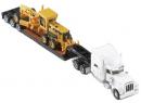 NORSCOT 55414 HO - Peterbilt 389 avec  remorque surbaisse et niveleuse 163 H Cat