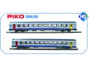 PIKO 58638 HO - Set 2 Corail TER Bourgogne 1.2CL ep VI SNCF